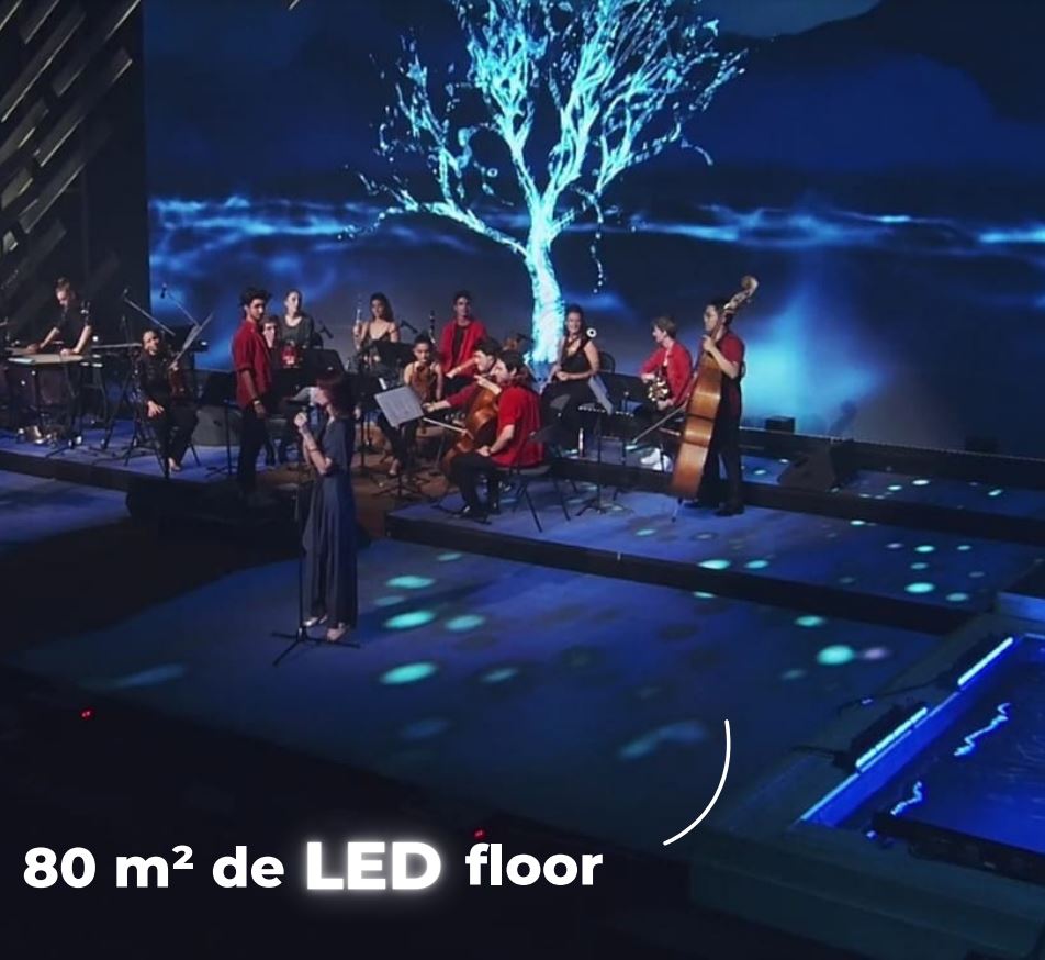 led floor concert zevent